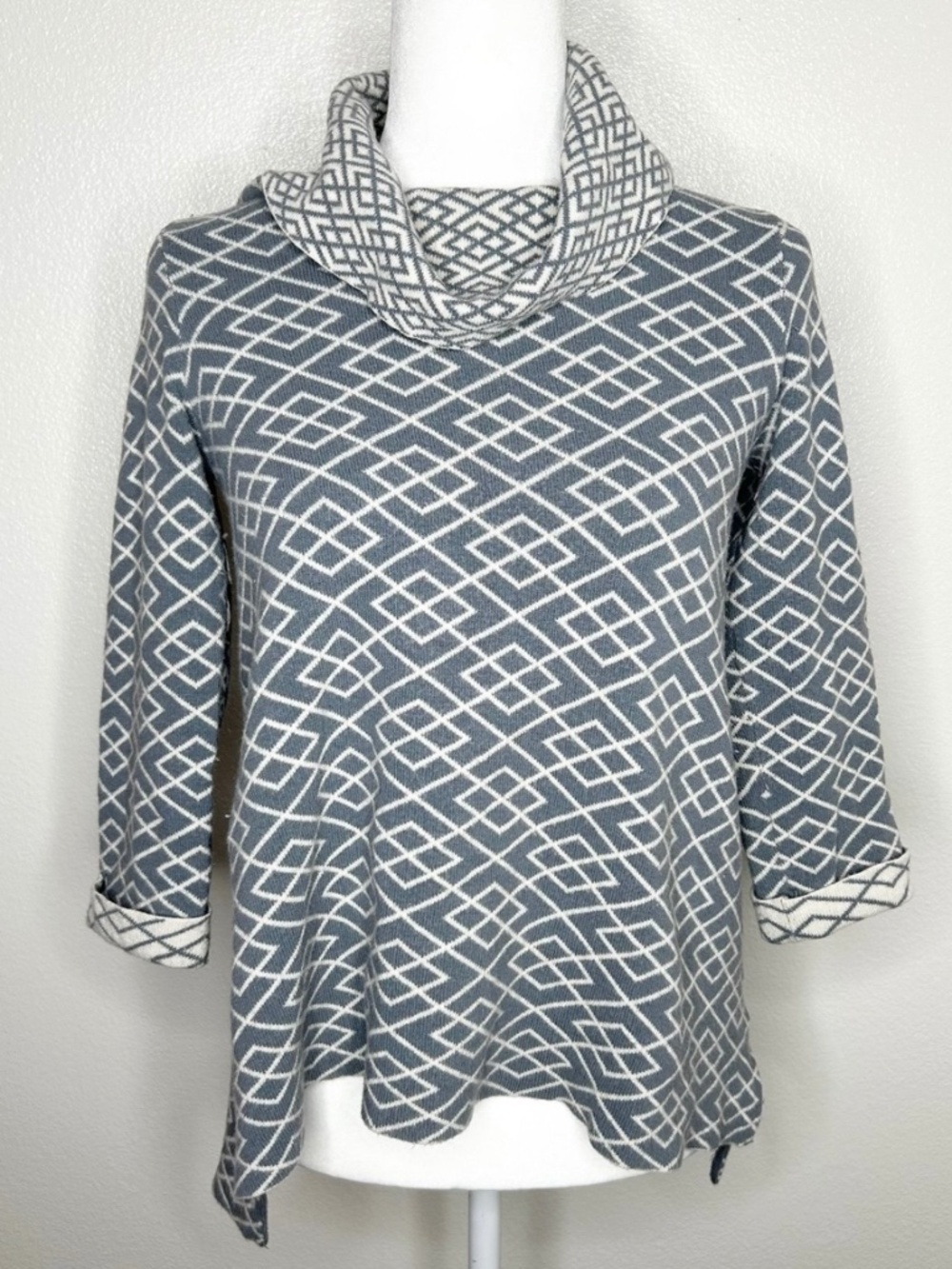 MOTH Anthropologie Womens Gray Turtleneck Fireside Alpaca Blend Sweater Size S